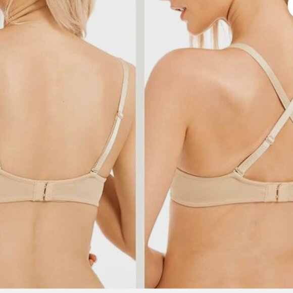 Wingslove Women's Push Up Bra Deep V Plunge Underwire T-Shirt Bra Multiway 2 Cup - Picture 7 of 7